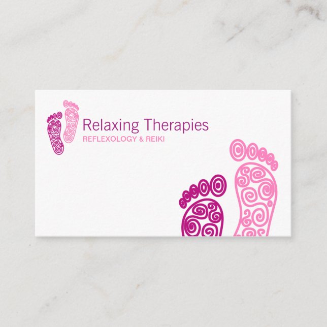 Tarjeta de visita de reflexología (Anverso)