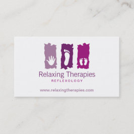 Tarjeta de visita de reflexología