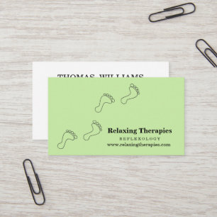 Tarjeta de visita de reflexología