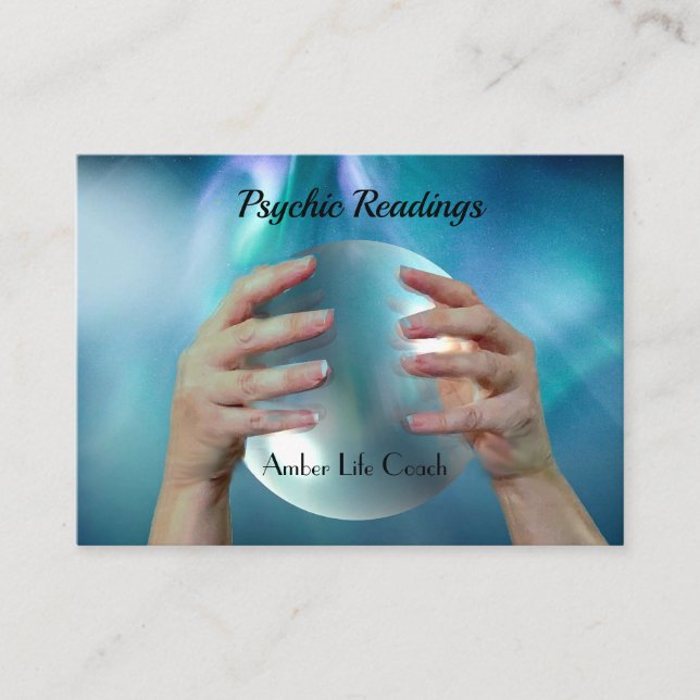 Tarjeta de visita de Reiki curación para lectores  (Anverso)
