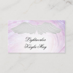 Tarjeta de visita de Reiki de luz espiritual de es