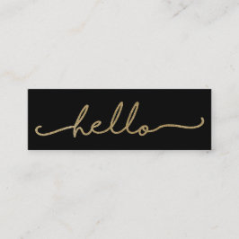 Tarjeta de visita de Relieve metalizado de Faux de