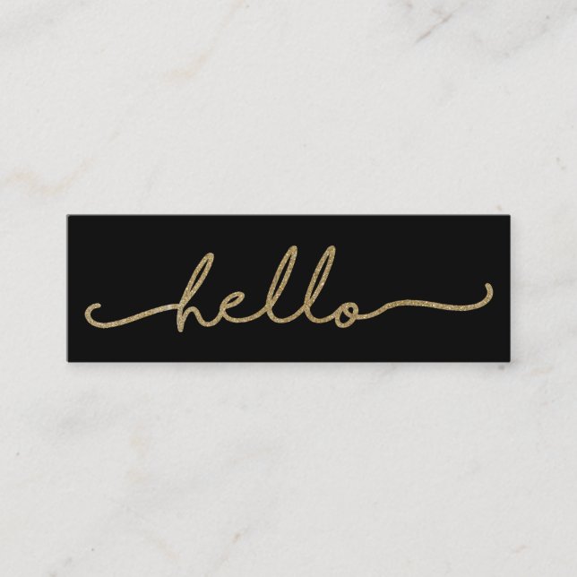 Tarjeta de visita de Relieve metalizado de Faux de (Anverso)