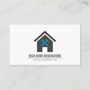 Tarjeta de visita de renovación de hogar