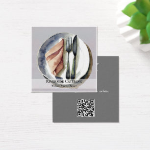 Tarjeta de visita de restauración o restaurante