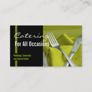 Tarjeta de visita de restaurante de restauración