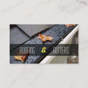 Tarjeta de visita de Roofing and Gutters