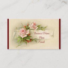 Tarjeta de visita de Rosas de época