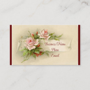 Tarjeta de visita de Rosas de época