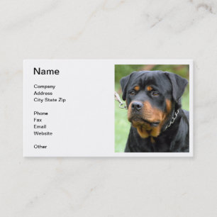 Tarjeta de visita de Rottweiler
