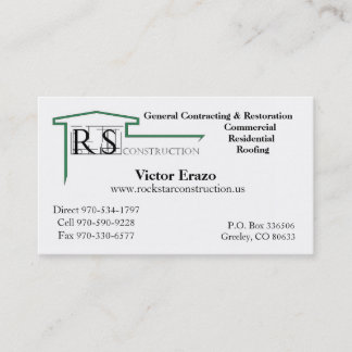 Tarjeta de visita de RS
