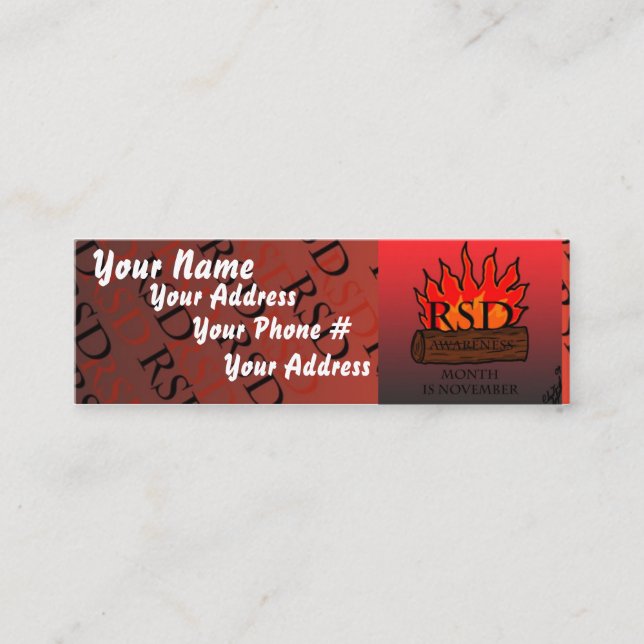 Tarjeta de visita de RSD (Anverso)