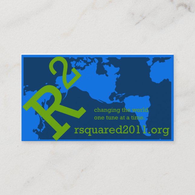 Tarjeta de visita de RSquared (Anverso)