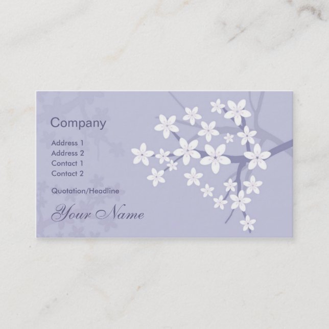Tarjeta de visita de Sakura (Anverso)