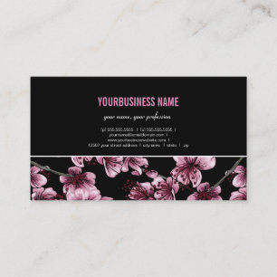 Tarjeta de visita de Sakura de las flores de