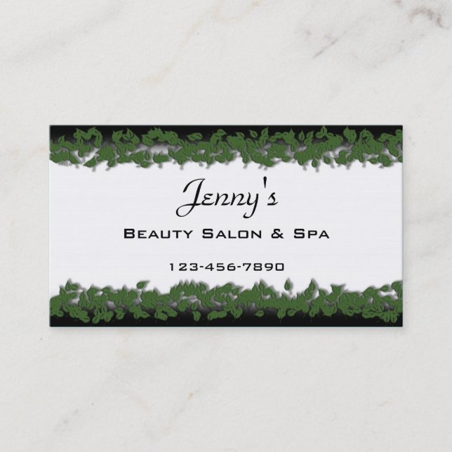 Tarjeta de visita de Salon (Anverso)