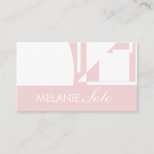Tarjeta de visita de salón de belleza con icono ge