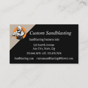Tarjeta de visita de Sandblasting para personaliza