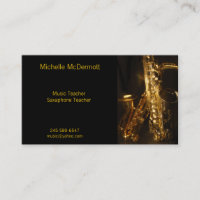 Tarjeta de visita de Saxaphone