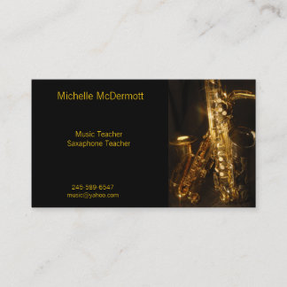 Tarjeta de visita de Saxaphone