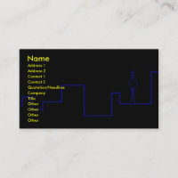 Tarjeta de visita de Scape de la ciudad