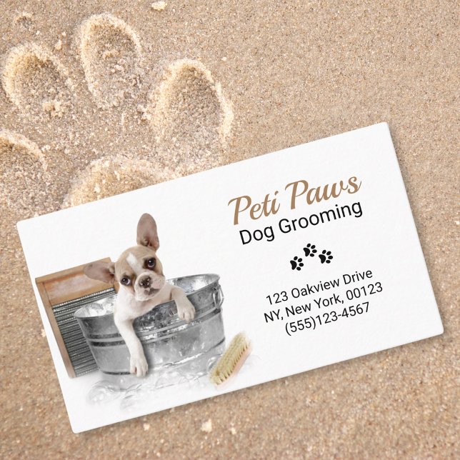 Tarjeta de visita de servicio de cultivo de perros (Subido por el creador)