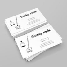 Tarjeta de visita de servicio de limpieza