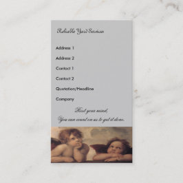 Tarjeta de visita de servicio de Yard