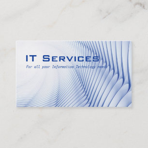 Tarjeta de visita de servicios de la tecnología d
