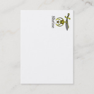 Tarjeta de visita de Shriner