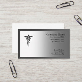 Tarjeta de visita de símbolo médico