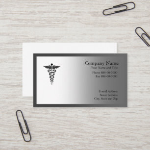 Tarjeta de visita de símbolo médico
