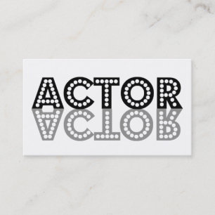 Tarjeta de visita de sombra de actor