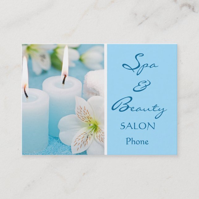 Tarjeta de visita de Spa&Beauty (Anverso)