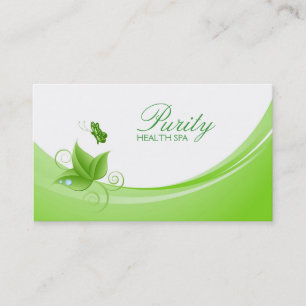 Tarjeta de visita de spa de salud