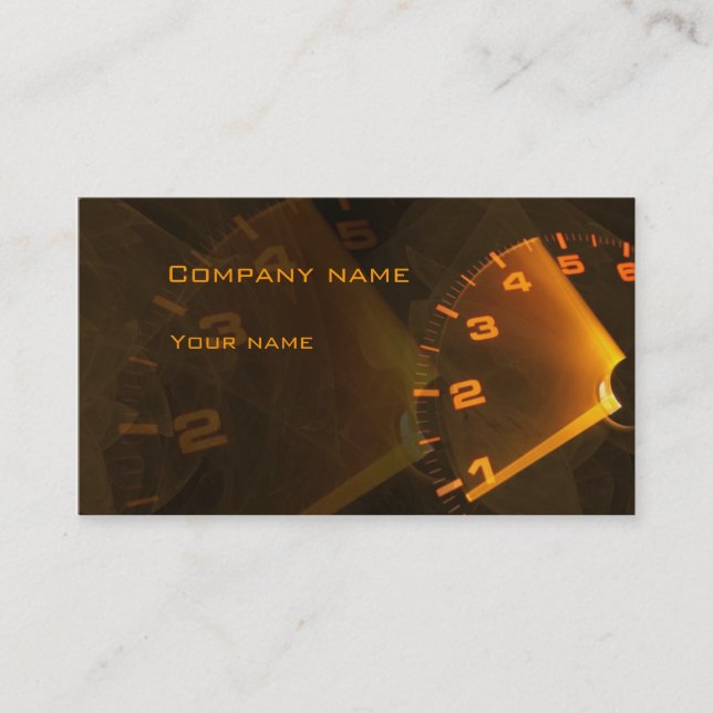 Tarjeta de visita de Speedmeter (Anverso)