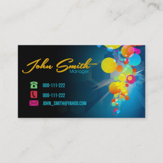 Tarjeta de visita de Splat del pintor