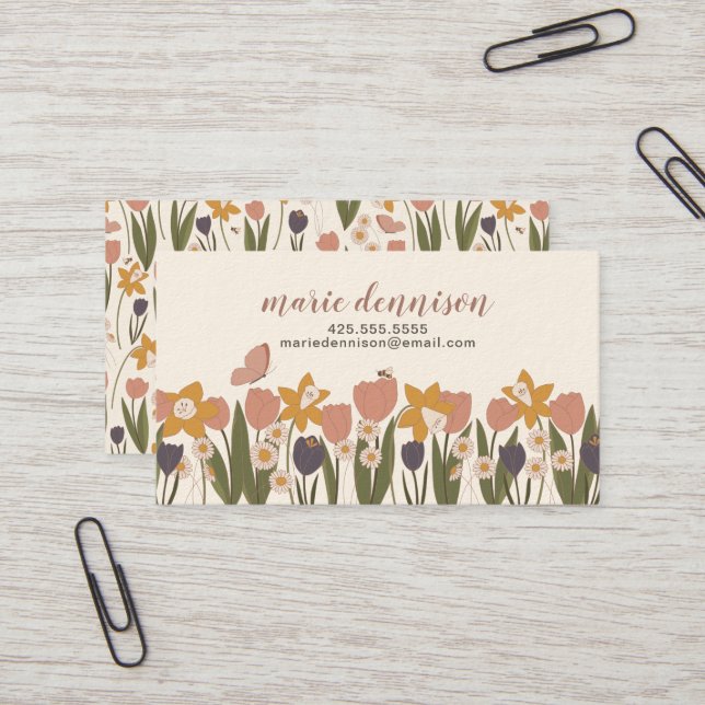 Tarjeta de visita de Spring Garden (Anverso/Reverso In Situ)