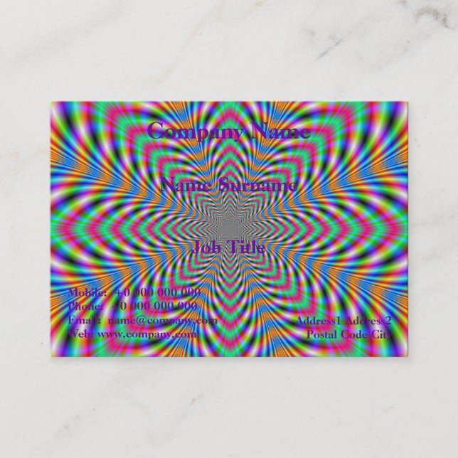 Tarjeta de visita de Star Psychedelic (Anverso)