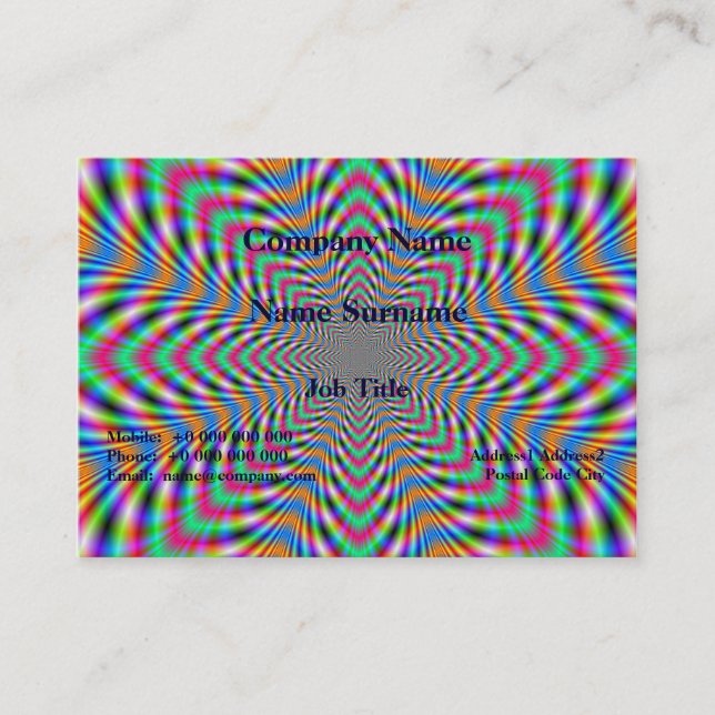 Tarjeta de visita de Star Psychedelic (Anverso)