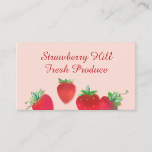 Tarjeta de visita de Strawberries