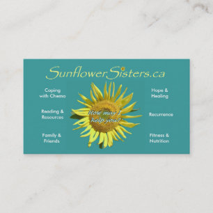 Tarjeta de visita de SunflowerSisters.ca
