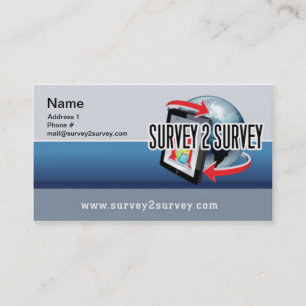 Tarjeta de visita de Survey2Survey 03