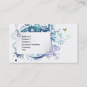 Tarjeta de visita de Swirly