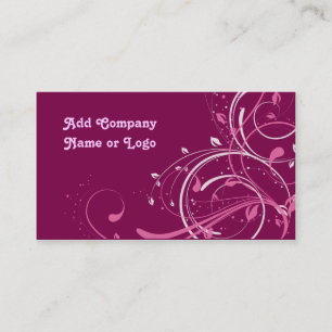 Tarjeta de visita de Swirly