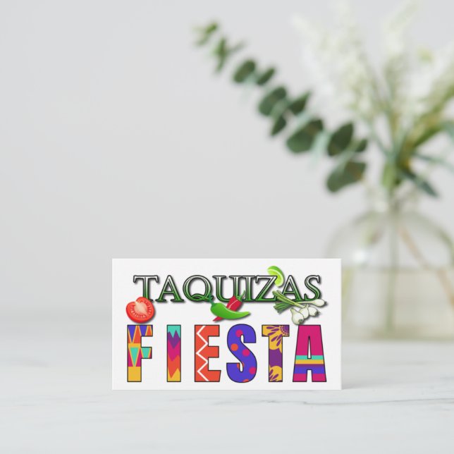 tarjeta de visita de taequías (Anverso de pie)