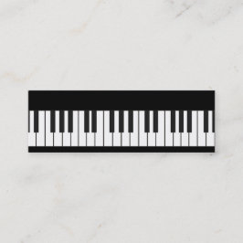 Tarjeta de visita de teclado de piano
