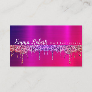 Tarjeta de visita de Técnico de uñas