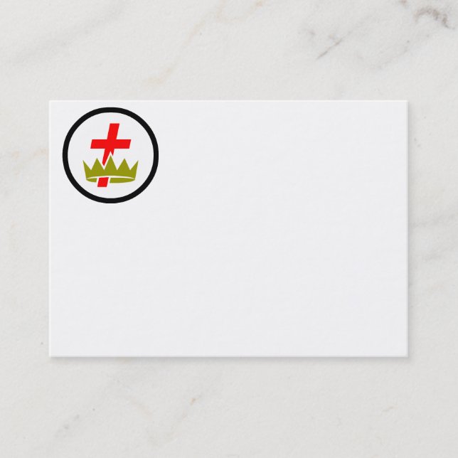Tarjeta de visita de Templar Commandery de los (Anverso)