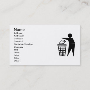 Tarjeta de visita de Tidy Man